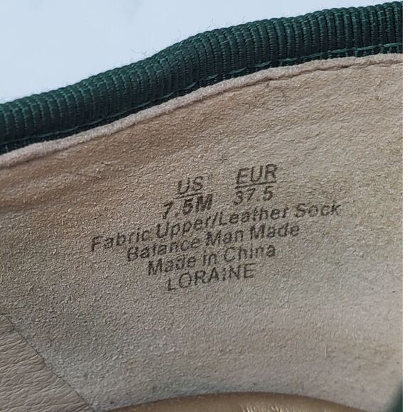 Sam Edelman Loraine Loafer Slip On Emerald Green Textured Velvet Shoes - Picture 8 of 8